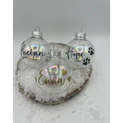 Weihnachtskugel mit Namen, Personalisiert, Christbaumkugel, Weihnachten, Christmas, Geschenk, Geschenke, Liebe, Love