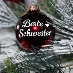 Weihnachtskugel *personalisiert beklebt*