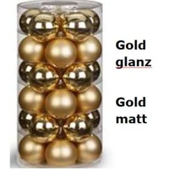 Weihnachtskugeln personalisiert mit Namen, Weihnachtsbaumkugeln aus Glas (Durchmesser 6cm) in 24 verschiedenen Farben