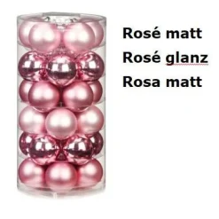 Weihnachtskugeln personalisiert mit Namen, Weihnachtsbaumkugeln aus Glas (Durchmesser 6cm) in 24 verschiedenen Farben