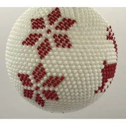 Weihnachtskugeln/Weihnachtbaumschmuck/Weihnachtsdeko aus Glasperlen gehäkelt