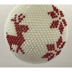 Weihnachtskugeln/Weihnachtbaumschmuck/Weihnachtsdeko aus Glasperlen gehäkelt