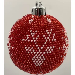 Weihnachtskugeln/Weihnachtsbaumschmuck/Weihnachtsdeko aus Glasperlen