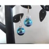 Weihnachtskugel-Ohrringe, Christbaumkugeln, Weihnachtskugeln, Ohrringe blau