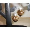 Weihnachtskugel-Ohrringe, Christbaumkugeln, Weihnachtskugeln, Ohrringe Herzen gold