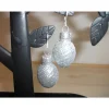 Weihnachtskugel-Ohrringe, Christbaumkugeln, Weihnachtskugeln, Ohrringe Ornament silber glitzer