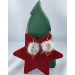 Weihnachtsmann * Santa Claus * Bommel * Puschel * Weihnachtsohrringe * X-Mas * Adventskalenderfüllung * Mitbringsel * Hä