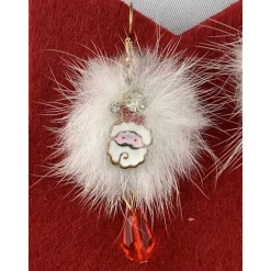 Weihnachtsmann * Santa Claus * Bommel * Puschel * Weihnachtsohrringe * X-Mas * Adventskalenderfüllung * Mitbringsel * Hä