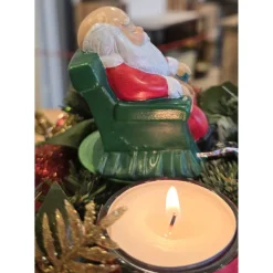 Weihnachtsmann aus Keramik - Schlafender Santa Claus -