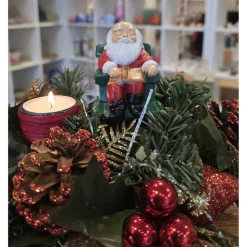 Weihnachtsmann aus Keramik - Schlafender Santa Claus -