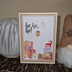 Weihnachtsmann Karte / Laterne Festtagsgruß / Teddy Weihnachten / Weihnachtskarte mit Bär / Festtagsgruß Teddy