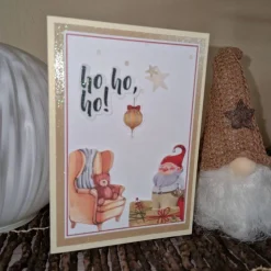 Weihnachtsmann Karte / Laterne Festtagsgruß / Teddy Weihnachten / Weihnachtskarte mit Bär / Festtagsgruß Teddy