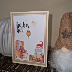 Weihnachtsmann Karte / Laterne Festtagsgruß / Teddy Weihnachten / Weihnachtskarte mit Bär / Festtagsgruß Teddy