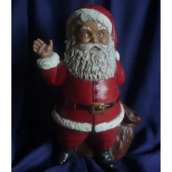 Weihnachtsmann mit Sack zum Befüllen,Blau,Handarbeit