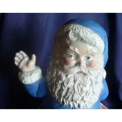 Weihnachtsmann mit Sack zum Befüllen,Blau,Handarbeit