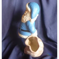 Weihnachtsmann mit Sack zum Befüllen,Blau,Handarbeit