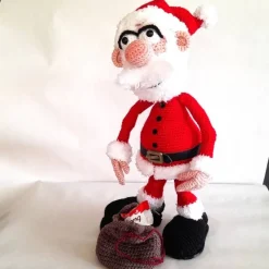 Weihnachtsmann Nikolaus Deko Weihnachten Winter Advent Gutschein Geldgeschenk Adventskalender LED Laterne Amigurumi