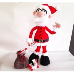 Weihnachtsmann Nikolaus Deko Weihnachten Winter Advent Gutschein Geldgeschenk Adventskalender LED Laterne Amigurumi