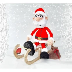 Weihnachtsmann Nikolaus Deko Weihnachten Winter Advent Gutschein Geldgeschenk Adventskalender LED Laterne Amigurumi