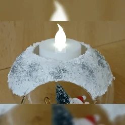 Weihnachtsmann Windlicht, Winter Windlicht, Weihnachten Windlicht, Winterdeko Windlicht, Weihnachten Windlichtglas