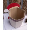 Weihnachtsmann-Geschenkbox groß, Geschenk zum Nikolaustag, Weihnachtsgeschenk, Mitbringsel, Handarbeit aus Wellpappe