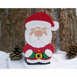 Weihnachtsmann-Geschenkbox groß, Geschenk zum Nikolaustag, Weihnachtsgeschenk, Mitbringsel, Handarbeit aus Wellpappe