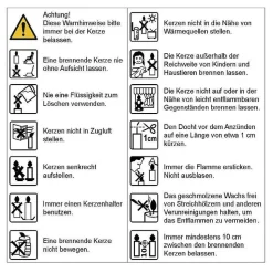 Weihnachtsmuffel Kerze | Grün mit Wasserschiebefolie | Stabkerze