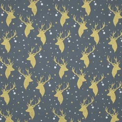 Weihnachtsscrunchie GOLDENES FEST HIRSCH für den Adventskalender oder Nikolaus | Haargummi, Haarband | RÄUBERKIND