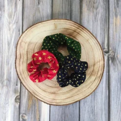 Weihnachtsscrunchie STERNENREGEN für den Adventskalender oder Nikolaus | Haargummi, Haarband | RÄUBERKIND