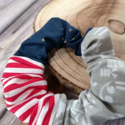 Weihnachtsscrunchie STERNENBLITZ für den Adventskalender oder Nikolaus | Haargummi, Haarband | RÄUBERKIND