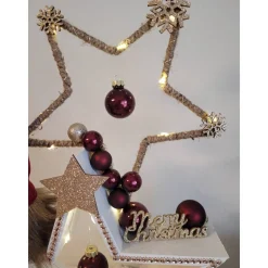 Weihnachtsstern in Beige/braun mit Gold , Sofortkauf, Geschenk, Weihnachten ,Deko,UNIKAT