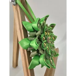 Weihnachtsstern in Grün, Durchmesser ca. 10-11 cm