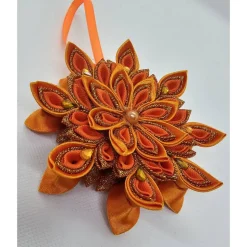 Weihnachtsstern in Orange, Durchmesser ca. 10-11 cm