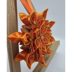 Weihnachtsstern in Orange, Durchmesser ca. 10-11 cm