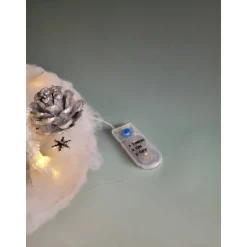 Weihnachtsstern mit Mädchen in rose/silber , Sofortkauf, Geschenk, Weihnachten,Deko,UNIKAT