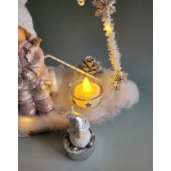 Weihnachtsstern mit Mädchen in rose/silber , Sofortkauf, Geschenk, Weihnachten,Deko,UNIKAT