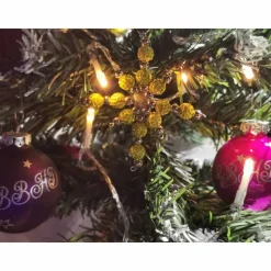 Weihnachtssterne - Adventssterne - Sternanhänger als Schmuck, auch für den Weihnachtsbaum, Klein, Gelb
