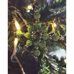 Weihnachtssterne - Adventssterne - Sternanhänger als Schmuck, auch für den Weihnachtsbaum, Klein, Grün