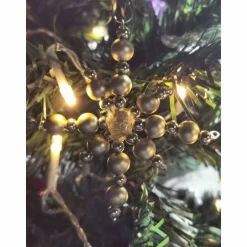 Weihnachtssterne - Adventssterne - Sternanhänger als Schmuck, auch für den Weihnachtsbaum, Klein, Gold Matt