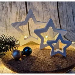 Weihnachtssterne 3er Set ~ Sterne zum dekorieren ~ Deko ~ Weihnachten