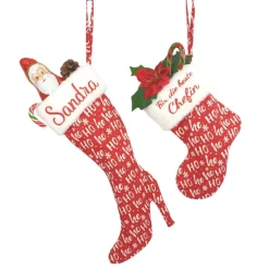 Weihnachtsstiefel Nikolaussocke mit deinem Wunschtext handmade