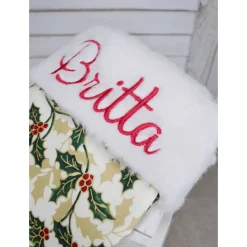 Weihnachtsstiefel Nikolaus mit Name oder Text