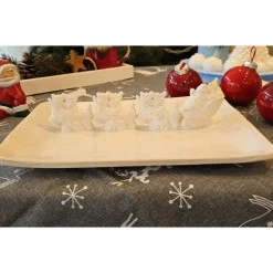 Weihnachtsteller - Nicolaus - Renntiere - Schlitten