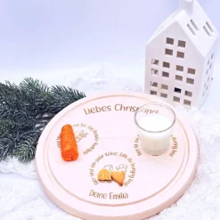 Weihnachtsteller personalisiert | Rentierteller | Nikolausteller | Weihnachtsbrauch Kinder | Weihnachtsmann Tablett