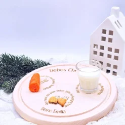 Weihnachtsteller personalisiert | Rentierteller | Nikolausteller | Weihnachtsbrauch Kinder | Weihnachtsmann Tablett