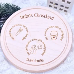 Weihnachtsteller personalisiert | Rentierteller | Nikolausteller | Weihnachtsbrauch Kinder | Weihnachtsmann Tablett