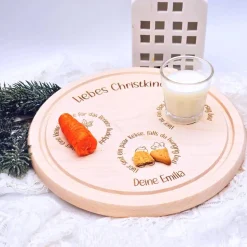 Weihnachtsteller personalisiert | Rentierteller | Nikolausteller | Weihnachtsbrauch Kinder | Weihnachtsmann Tablett