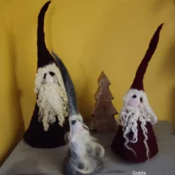 Weihnachts-Wichtel 3er-Set hangefilzt