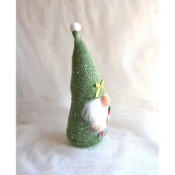 Weihnachtswichtel Nr. 1 grün-weiß aus Stoff