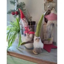 Weihnachts-Wichtel/Zwerg handgefilzt